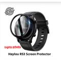 Haylou RS3 Smart Watch PMMA Plastic Full Coverage Screen Protector. 