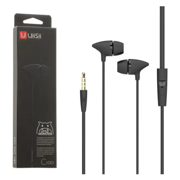 UIISII%20C100%20In-ear%20Wired%20Heavy%20Bass%20Earphones%20with%20MIC%20-%20Ear%20Phone%20-%20Headphone%20-%20Image%204