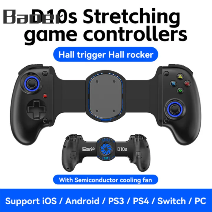 Baoer Tablet Controller Handle Wireless Game Stretching Joystick Dual Hall Sensor Gamepad With Six-axis Motion Sensing For Phones