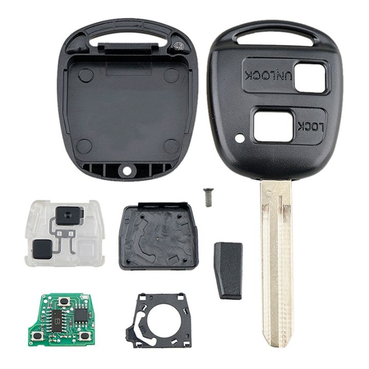 Car Smart Remote Key 2 Buttons 4C Chip Car Key Fob Fit for 2001-2007 ...