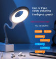 Voice Control USB Direct Plug Portable Lamp Led Desk Lamp Eye Protection Study Reading Night Light Table Dormitory Bedside Lamp-Jess Gadget. 