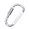 1PCS Aluminium Alloy Colorful Carabiners Safety Buckles Outdoor Sports Keychain Climbing Button Camping Hiking Key Hooks #8.