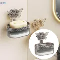 Suction Cup Soap Dishes for Bathroom Wall Mounted, Soap Holder Suction Sponge Holder for Shower, Kitchen. 