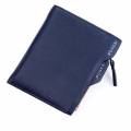 Bogesi Leather Wallet Navy Blue for Men. 