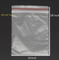 High Quality Zip Lock Storage Plastic Packet - 10*14 inches - 50 pcs pack. 