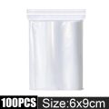 Thicken Zipper Sealed Bags Clear Plastic Storage Bag for Small Jewelry Food Packing Reclosable Zippers Sealing Pouch Wholesale.