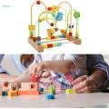 Wooden Bead Maze Toy Animals Math Ages 3+ for Kids Boy Girl Gift Wooden Educational Circle Toy.