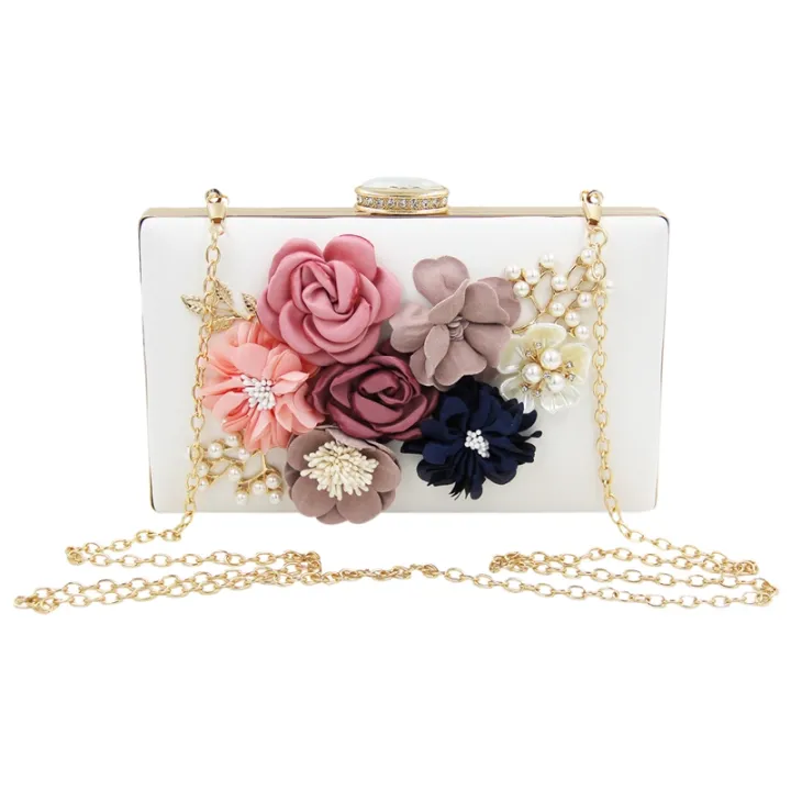 Women%20Clutch%20Bag%20Floral%20Party%20Purse%20Wedding%20Evening%20Handbags,%20White%20-%20Image%202