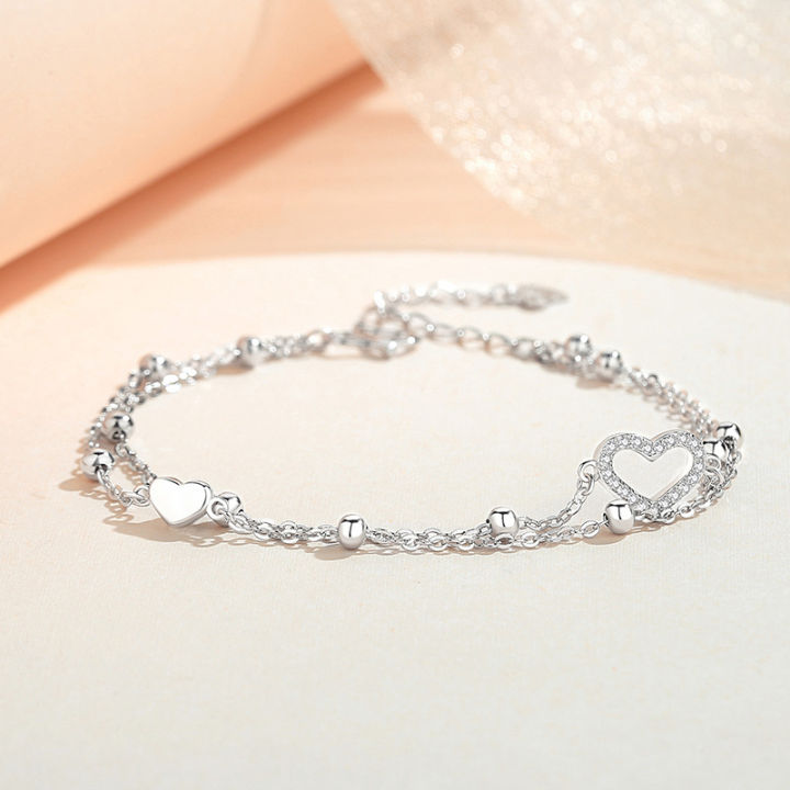 Jin%20Hongyu%20double-layer%20love%20bracelet%20women's%20fashion%20commuting%20versatile%20heart-shaped%20bracelet%20Korean%20version%20of%20the%20temperament%20simple%20hand%20jewelry%20wholesale%20-%20Image%207