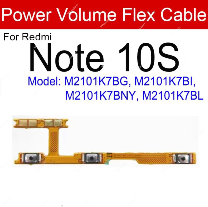 Power Volume Button For Xiaomi Redmi Note 10S Replacement