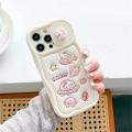 Cute Cartoon Hello Kitty Sliding Door Camera Protector Phone Case for Iphone 11 12 13 14 15 Pro Max Soft Anti-fall Protect Cover. 