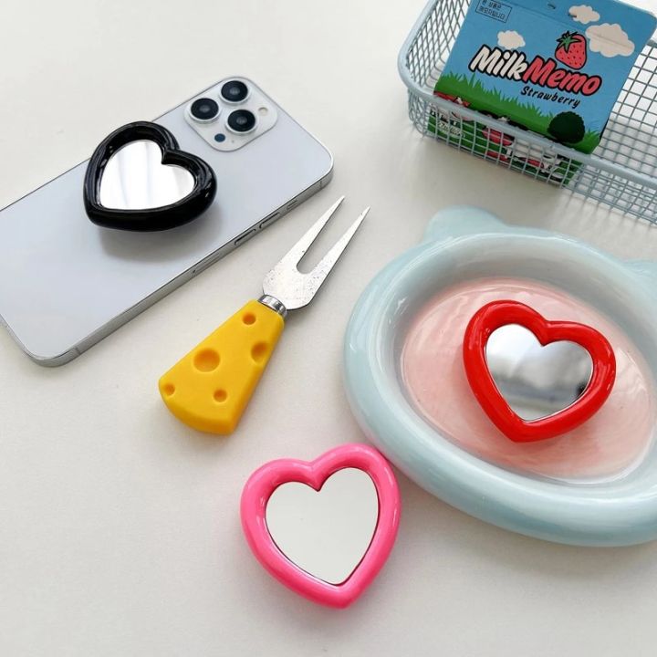 Korean%20INS%20Cute%20Love%20Heart%20Mirror%20Griptok%20Bracket%20For%20iPhone%2015%20Accessories%20Grip%20Tok%20Acrylic%20Phone%20Holder%20Ring%20Stand%20Holder%20Girl%20-%20Image%204