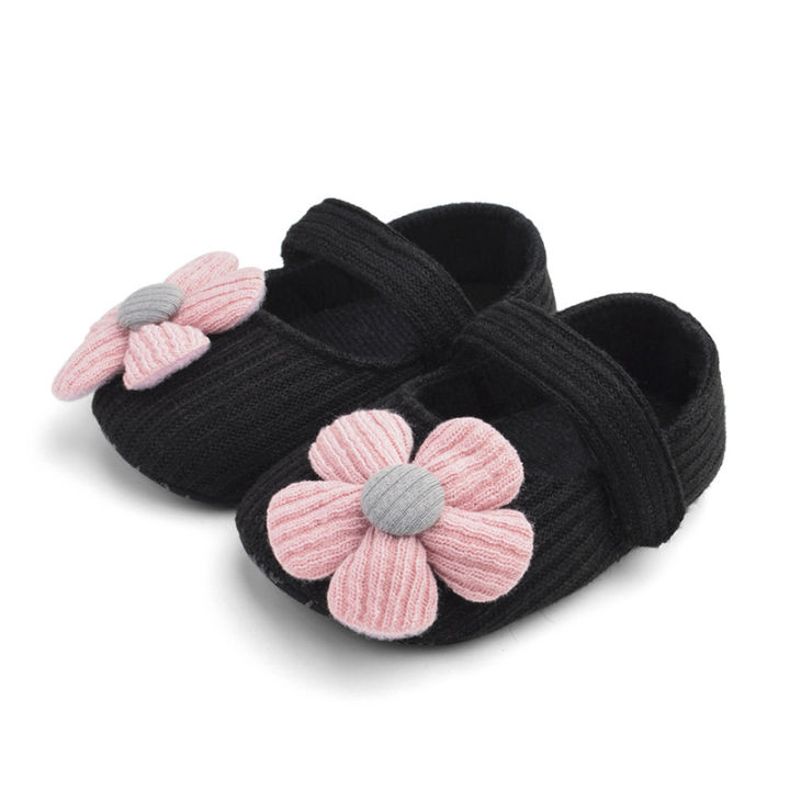 【Shop the Latest Trends】 cute flower baby girl shoes soft sole cotton newborn toddler girl shoes non-slip infant girls first walkers shoes Schoenen
