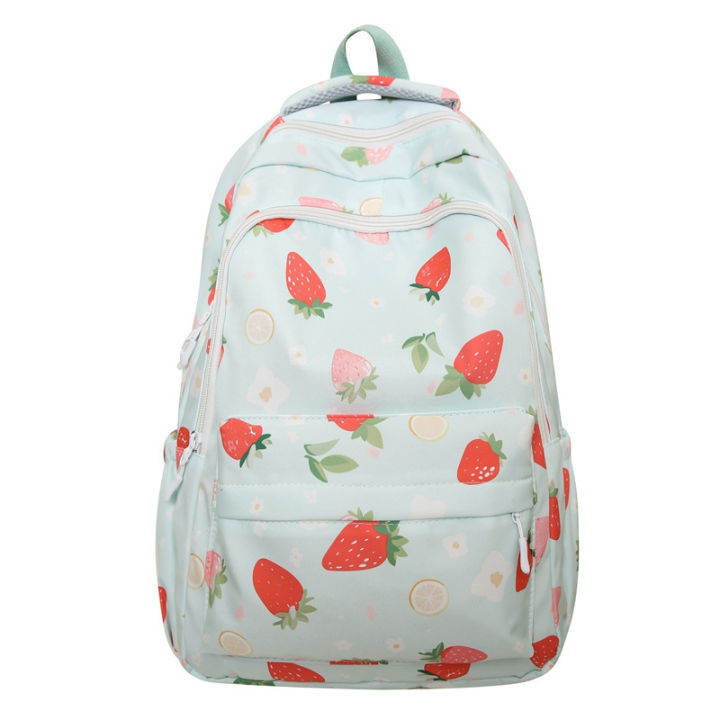 2024%20New%20Double%20Backpack%20Casual%20Backpack%20College%20Student%20Girl%20Middle%20School%20High%20School%20School%20Bag%20Strawberry%20Print%20Simple%20and%20Fashionable%20-%20Image%207