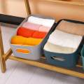 Desktop Storage Basket Storage Bin Stacking with Handles Organizing Container Cabinet Organizer for Office Closet Cabinet Drawers Countertop. 