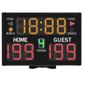 Electronic Basketball Scoreboard, Portable Digital Scoreboard With Remote for Multisports Indoor Outdoor EU Plug. 