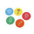 RFID Rewritable Sticker Keytag Anti Metal Interference Label Writable Key Token Tag Card Duplicate.