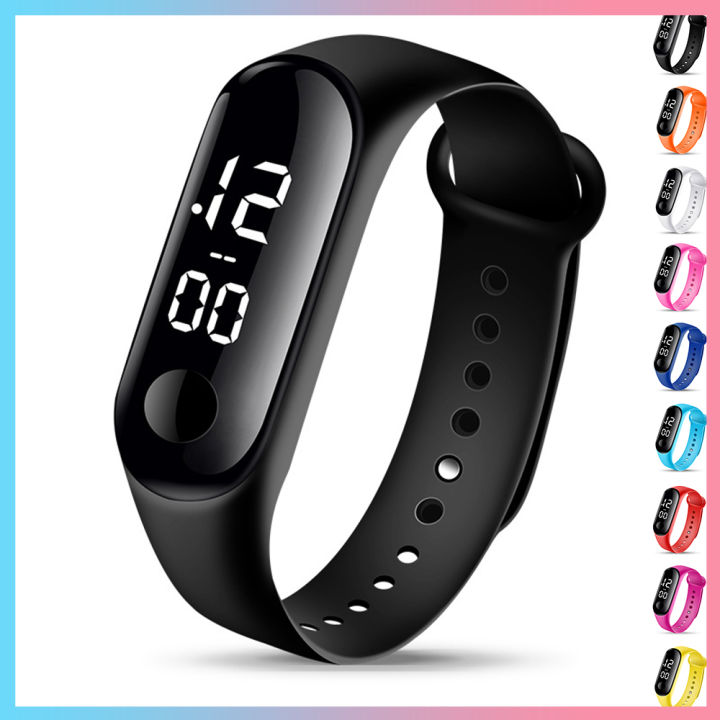 LED Digital Watch Luxury White Light Touch Screen 50M Waterproof Men Women Sports High-Definition Dial Silicone Fashion Personal