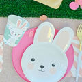 Water Cup Adorable Easter Bunny Food Tray Paper Cup with Sleeve Set. 