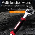 48 in 1 NEW Socket Wrench Multifunction Universal Tool with Spline Bolts 360 Degree Revolving Spanner (Red & Black). 