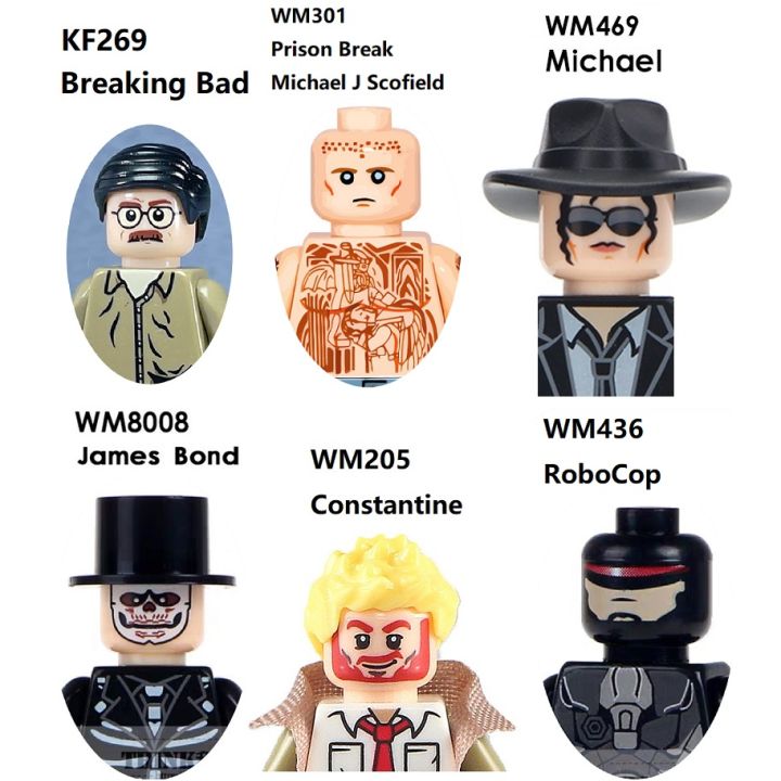 Breaking Bad Walter White Building Blocks Mini Action Figure Toys MuXiaRe