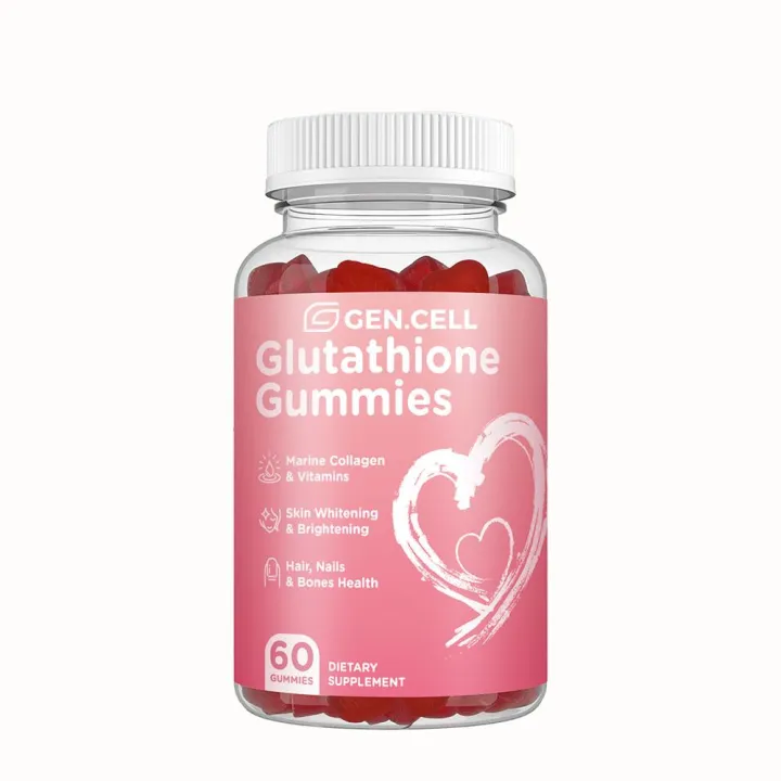 Gen.Cell Glutathione Skin Whitening & Brightening Gummies with Collagen & Vitamins - 60 Count