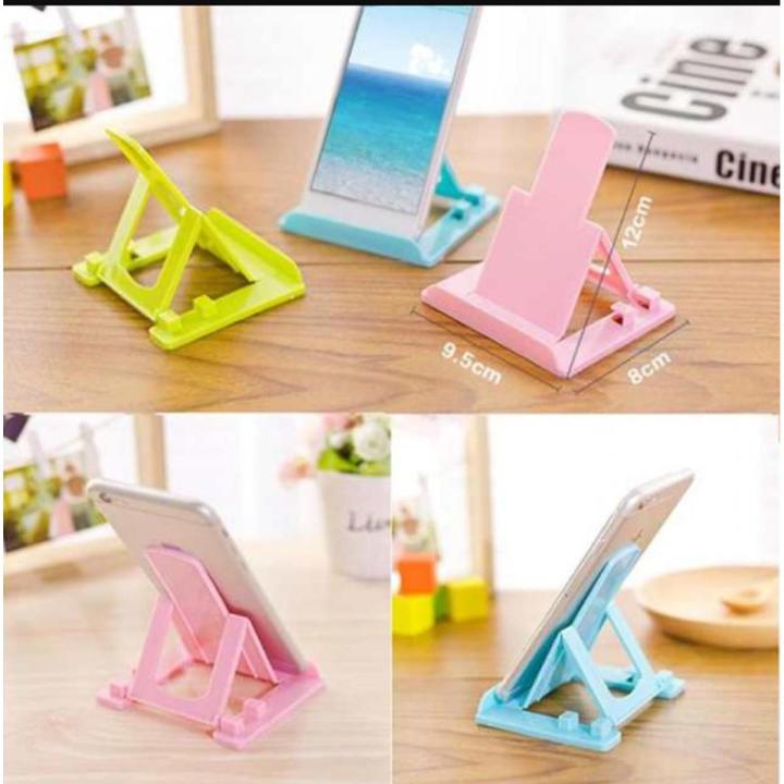 Universal Folding Cell Phone Support Plastic Holder - MultiColour