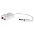 3.5mm Male AUX Audio Plug Jack To USB 2.0 Female Converter Cable Cord Car MP3. 