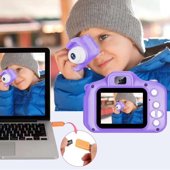 X2 children's high-definition digital mini SLR small for video games, large head sticker, high pixel camera