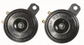 DENSO 12V Compact Full Power Tone Horn for Bike and Car (Made in Indonesia/China) - 2 Piece Set, High-Quality ABS Plastic.