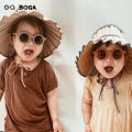 OQ BOGA 10 Colors Round Frame Anti UV Kids Sunglasses Children Outdoor Eye Protection Full Rim Sun Glasses. 