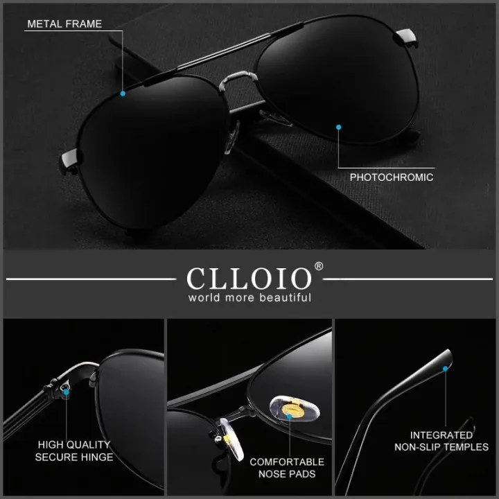 CLLOIO%20Classic%20Men%20Pilot%20Polarized%20Sunglasses%20Men%20Women%20Photochromic%20Driving%20Sun%20Glasses%20Chameleon%20Anti-glare%20Travel%20Eyeglasses%20-%20Image%205