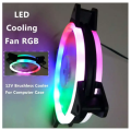 Global collection---LED Cooling Fan RGB 120mm Brushless Cooler For Computer Case PC CPU 12V DC. 
