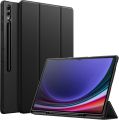 Robustrion Cover for Samsung Tab S10 Ultra Cover Case/Tab S9 Ultra Cover Case/Tab S8 Ultra Flip Stand Case Cover with S-Pen Holder for Samsung Galaxy Tab S10 /Tab S9 / S8 Ultra Tablet Cover 14.6 inch [Supports Auto Sleep Wake]-Black/Navy Blue. 
