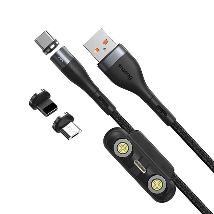 Baseus%20Zinc%20Magnetic%20Charge%20USB%20Cable%203%20in%201%20Micro/%20Type-C%20/%20Lightning%20-%20Image%203