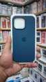 Official apple iPhone 15 Pro Max 6.7 2023 Storm Blue Silicone Case with MagSafe.