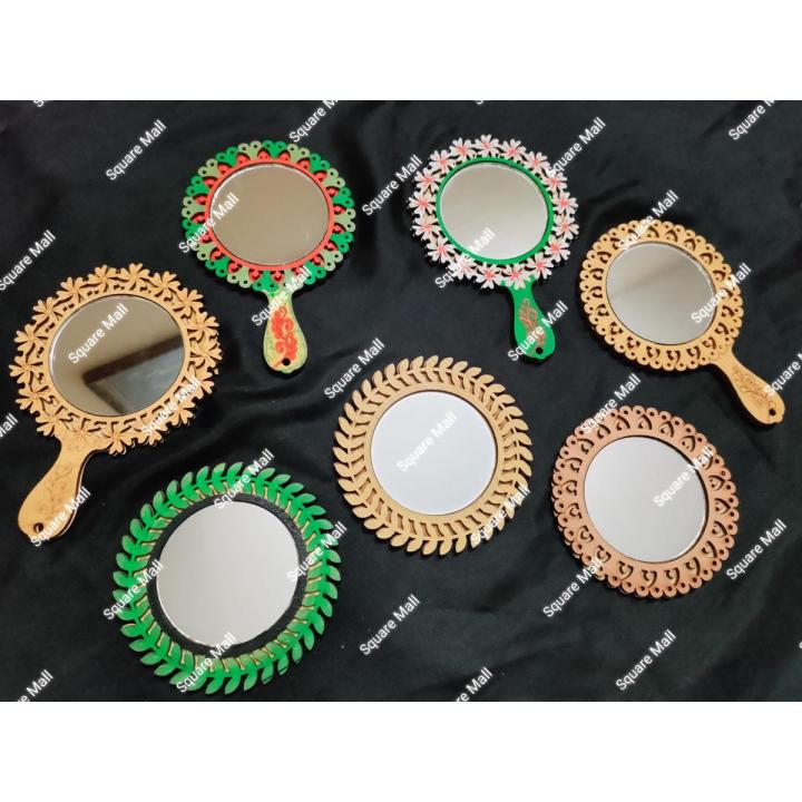 Portable Attractive Design Mini Wooden Mirror