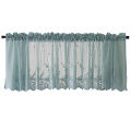 Lace Short Curtains Heat Light Blocking Rod Pocket Sheer Curtains For Kitchen Basement Bedroom Decor. 
