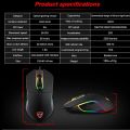 MotoSpeed V30 Wired Black Gaming Mouse. 