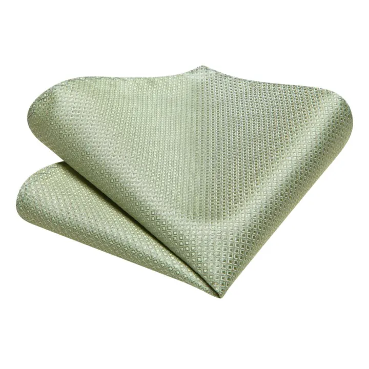 2023%20New%20Sage%20Green%20Solid%20Plaid%20Hi-Tie%20Designer%20Gift%20Tie%20for%20Men%20Fashion%20Brand%20Wedding%20Party%20Necktie%20Handky%20Cufflinks%20Wholesale%20-%20Image%206