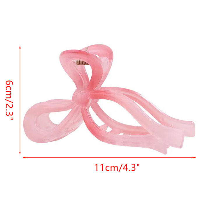 %E3%80%90Shop%20the%20Latest%20Trends%E3%80%91%2013cm%20Fashion%20Hair%20Claw%20Clip%20Solid%20Color%20Hollow%20Streamer%20Plastic%20Hair%20Claw%20Clip%20Hairpin%20Accessories%20For%20Women%20Girls%20Bayline%20-%20Image%205