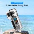 For DJI Osmo Pocket 4 Gimbal Camera 50m Diving Waterproof Case (Transparent). 