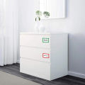 250pcs Waterproof Blank Self Adhesive Assorted Removable Label Stickers Name Tag Bottle File Document School Supplies. 