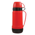 vacuum flask red and black. 