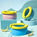 Foldable Portable Travel Potty - Training Toilet Seat for Boys & Girls, Novelty Yellow Banana Design, Comfy Toddler WC Chair. 