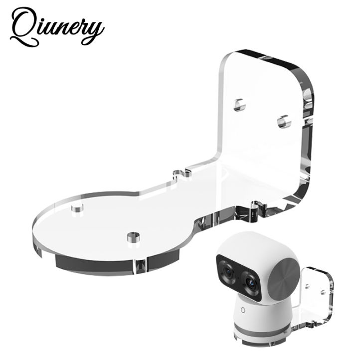 Qiunery Camera Mount Indoor Outdoor Wall Mount Home Security Camera System Accessories Easy To Install Security Cameras Stand Acrylic Holder Compatible for Eufy S350 Camera