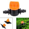 50Pcs 1/4Inch Pipe Mini Valve 4/7mm Hose Controller Baed Adapter. 