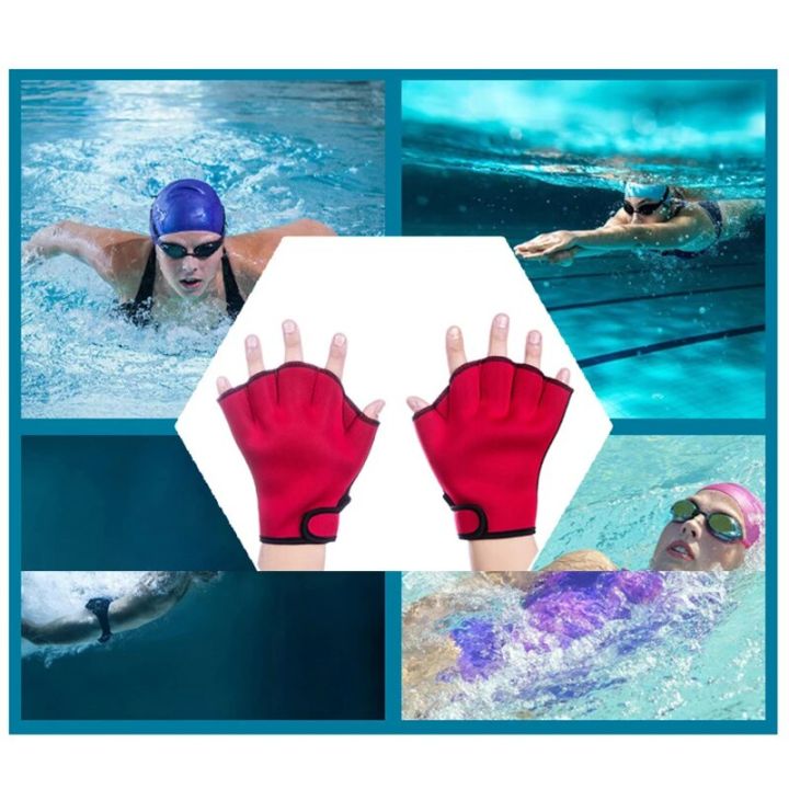 1/2PCS%20HotSwimming%20Gloves%20Aquatic%20Water%20Resistance%20Flippers%20Webbed%20Glove%20Dive%20Fit%20Paddle%20Training%20Gloves%20-%20Image%205