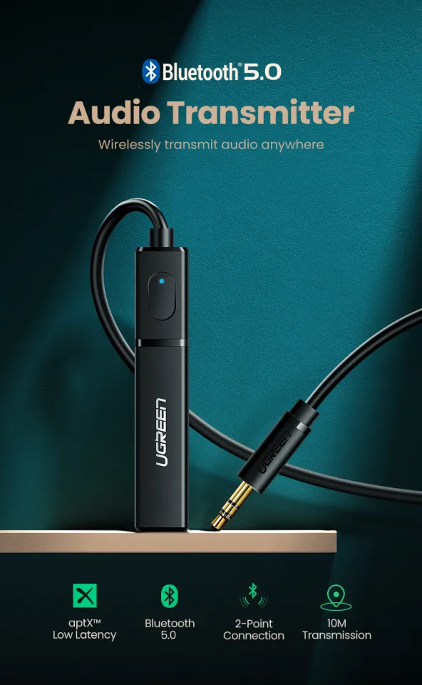 thumbnail interactive-video image 1 of Wireless USB Bluetooth 5.0 Audio Transmitter Receiver Adapter 3.5mm For TV Car 1 of 12