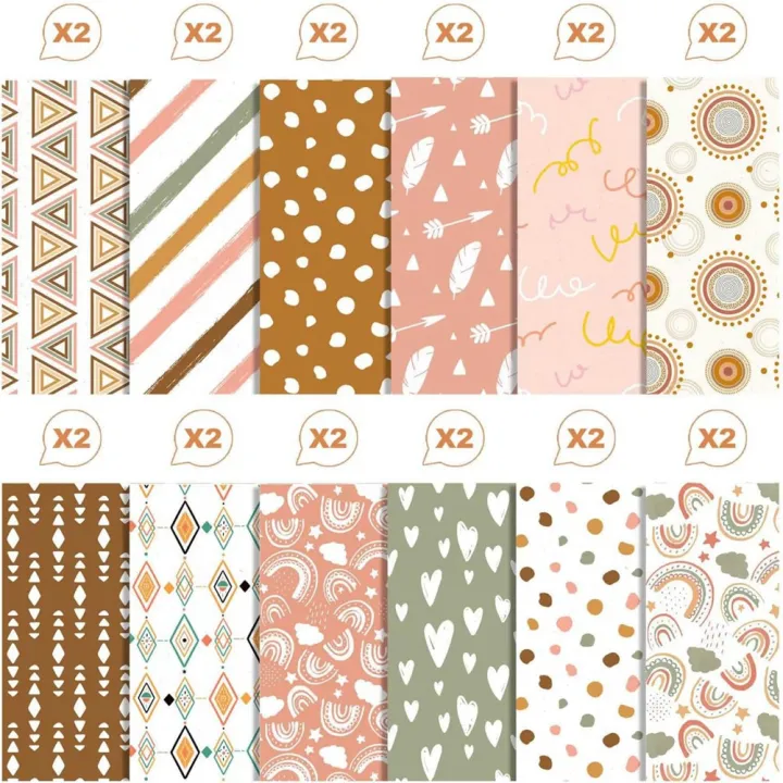 12Inch%20X%2012Inch%20Cute%20Patterned%20Cardstock%20Scrapbooking%20Paper,%20Cardmaking%20Craft%20Paper%20Pack%2024Pcs%20-%20Image%207